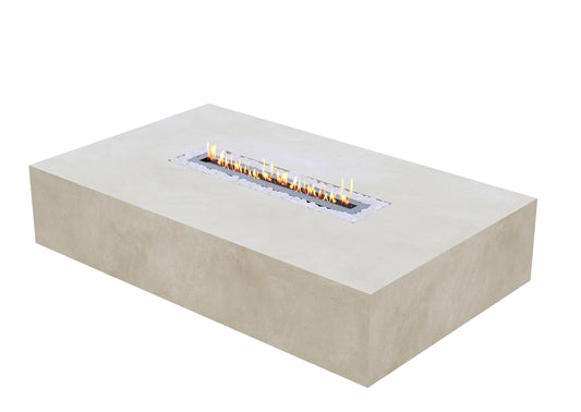 Mesa de centro de microcemento 200x120 con quemador de Bioetanol
