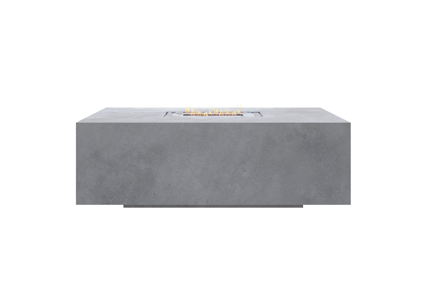 Mesa de centro de microcemento 100X60 con quemador de Bioetanol