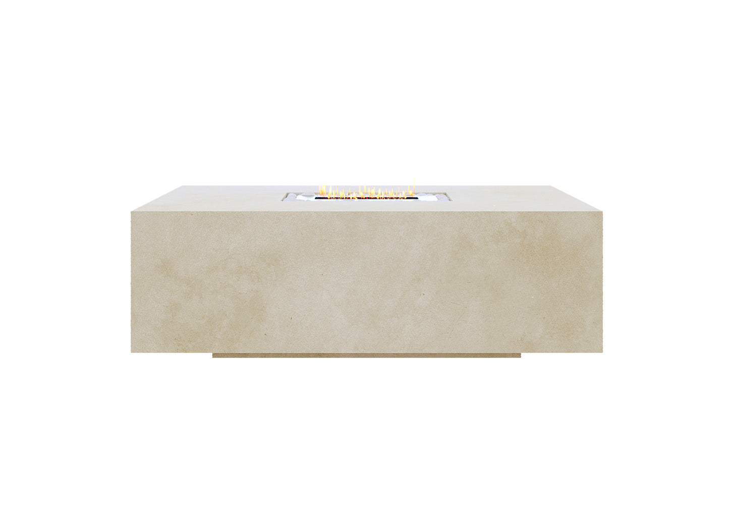 Mesa de centro de microcemento 100X60 con quemador de Bioetanol