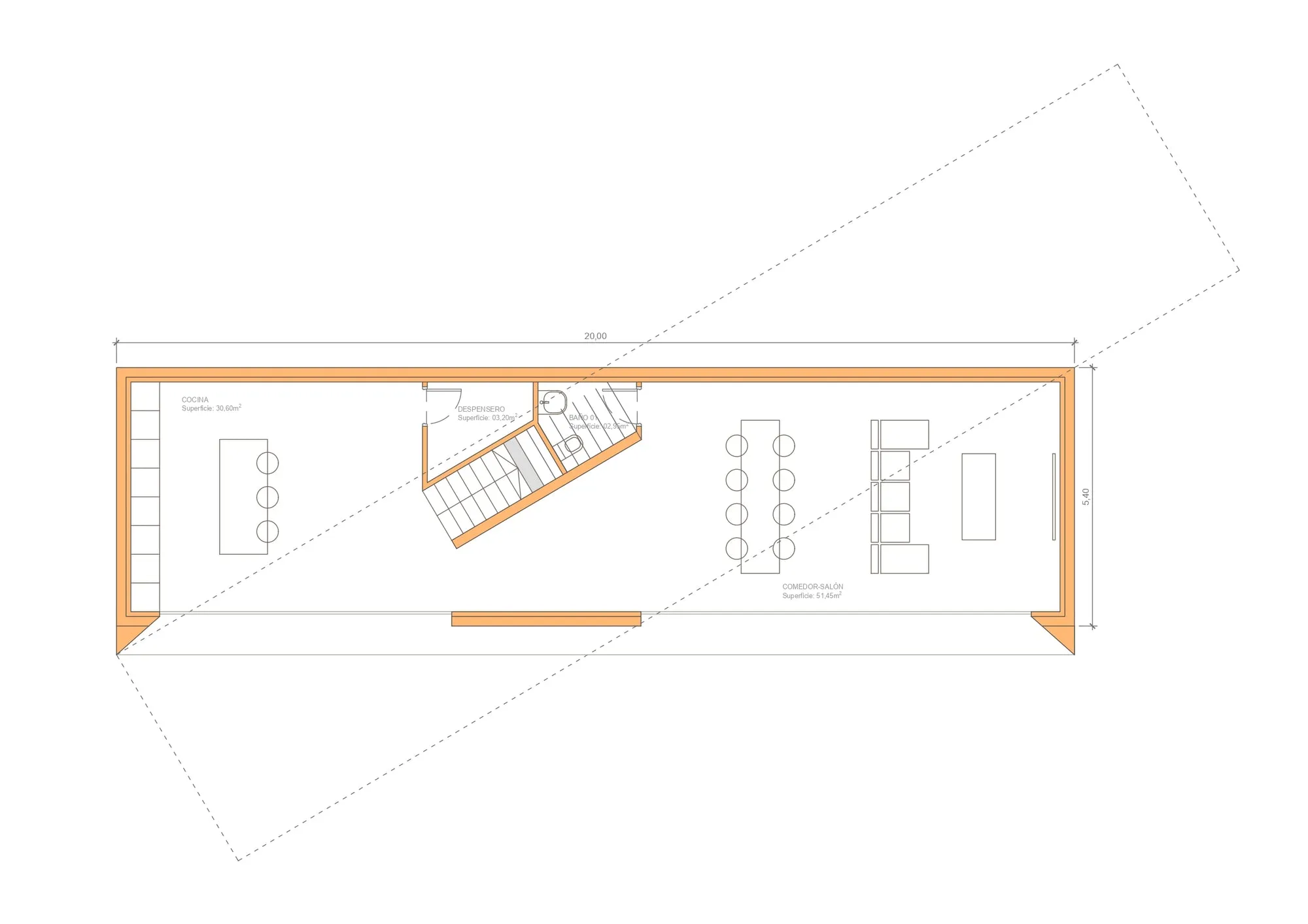 Plano de la vivienda Denia