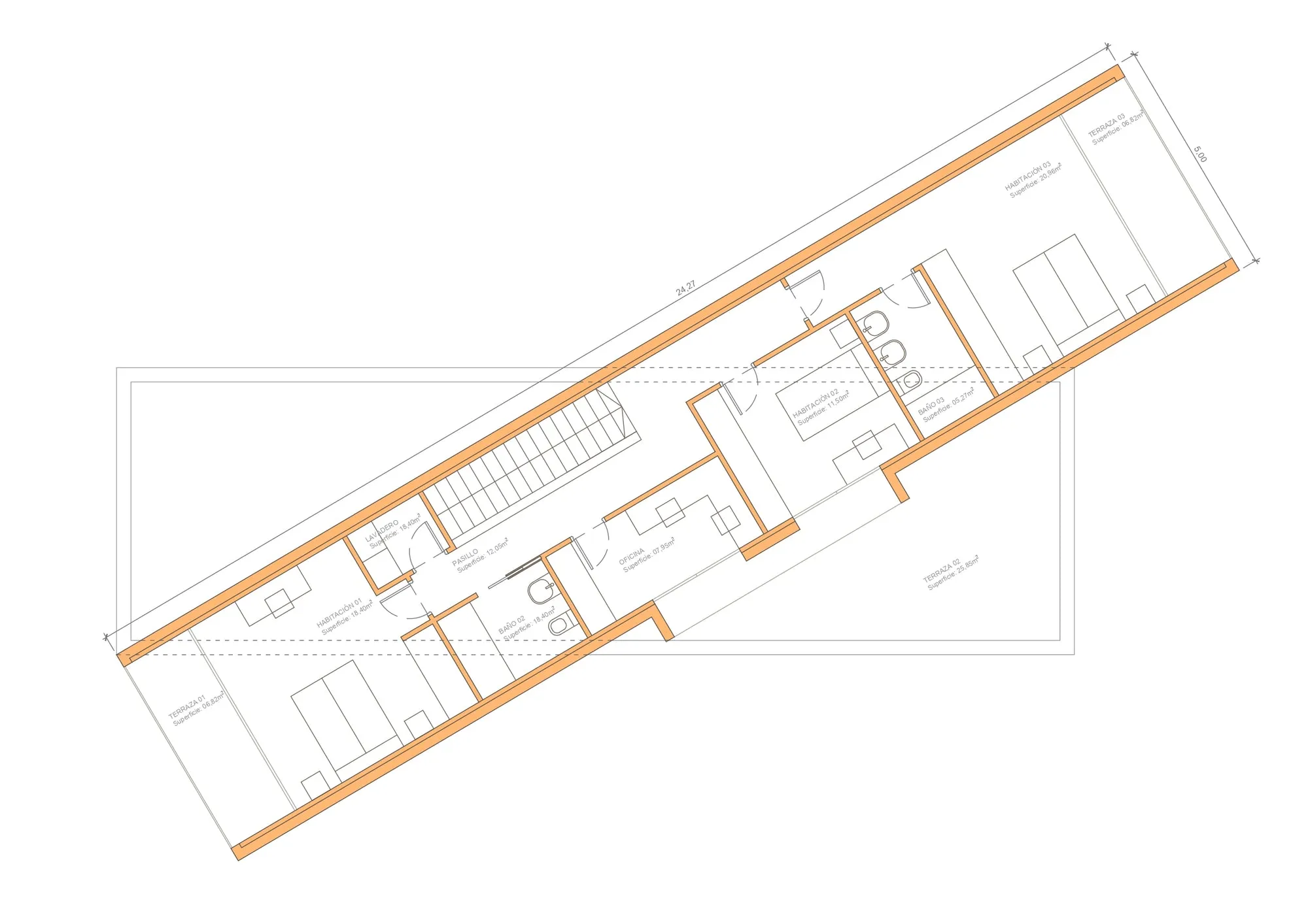 Plano de la vivienda Denia