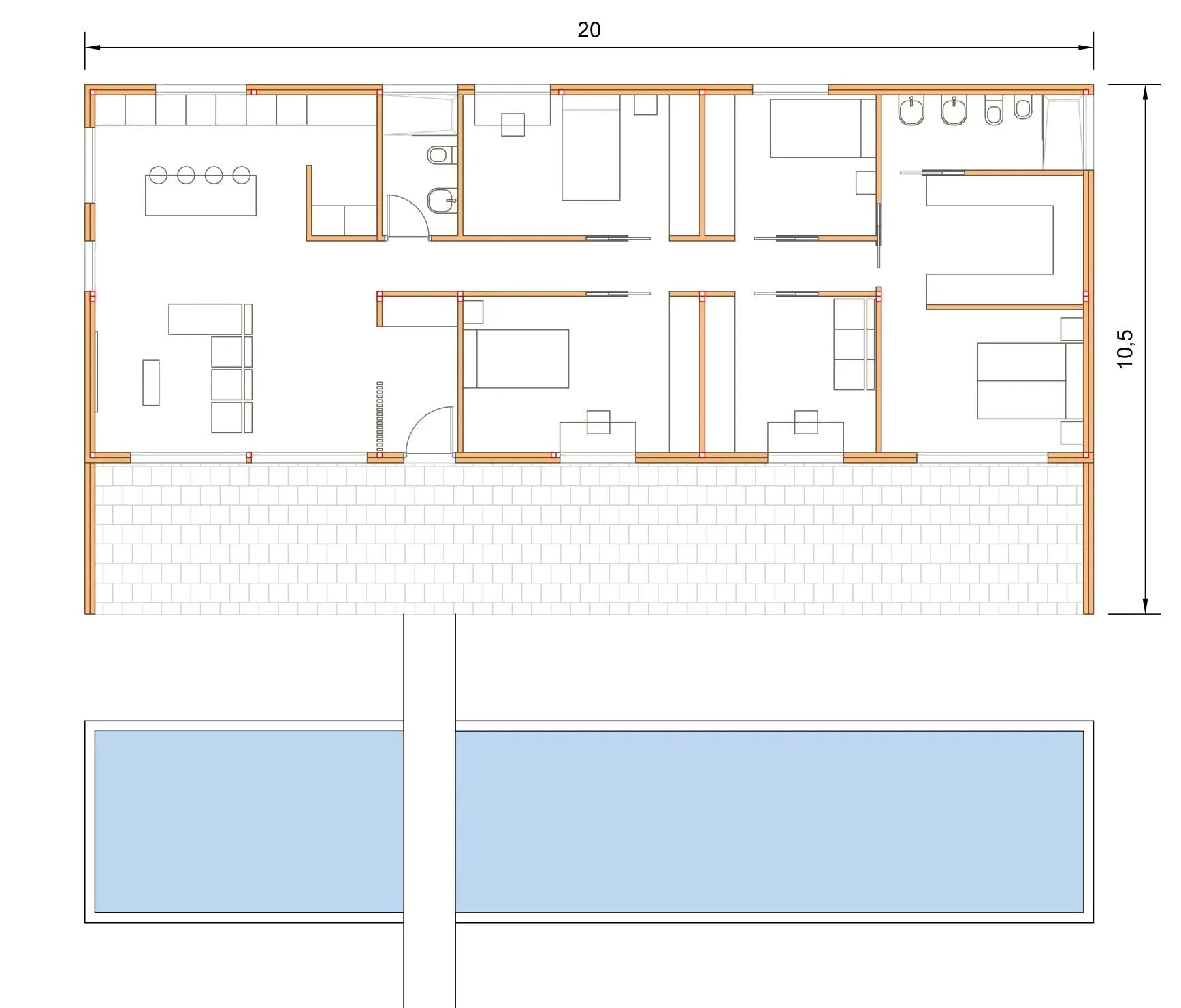 Plano de la vivienda Elegance